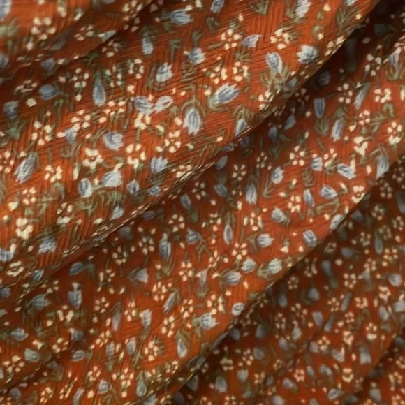 Lulu’s Rust/Orange Ruffle Dress Size XL - Picture 6 of 7